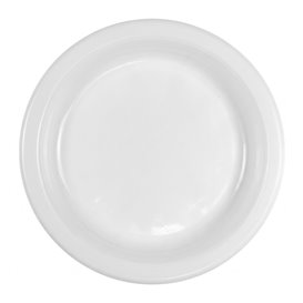 Economy Reusable White PS Plate Ø16,5cm (800 Units)