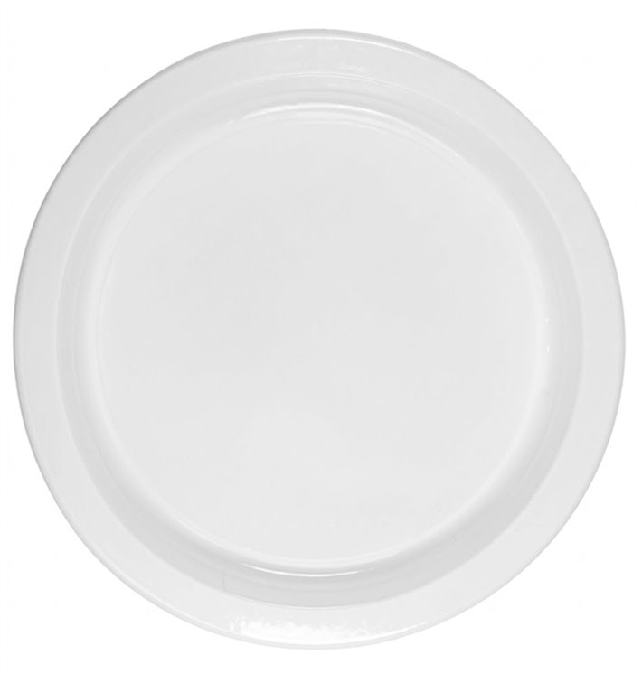 Economy Reusable White PS Plate Ø22cm (700 Units)