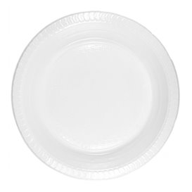 Economy Reusable White PS Deep Plate Ø22cm (600 Units)