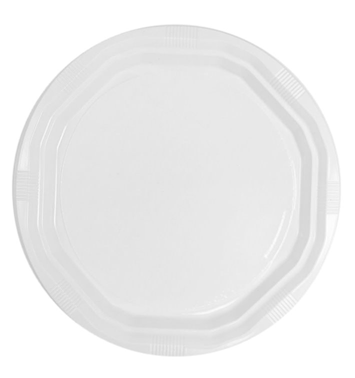 Economy Reusable White PS Plate Ø25cm (400 Units)