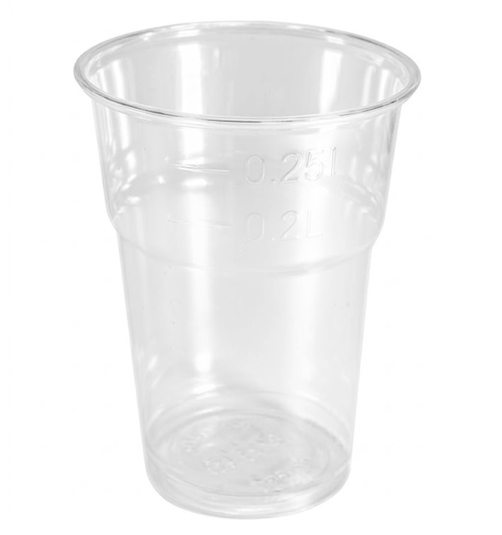 rPET Plastic Cup 300ml Ø7,8cm (50 Units)