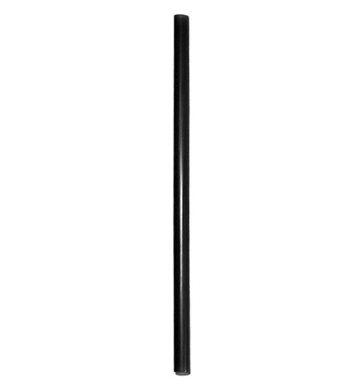Reusable Straight PP Black Straws Ø8mm 20cm (250 Units)