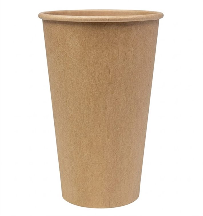 Kraft-Kraft Paper Cup 16oz/480ml Ø9cm (500 Units)