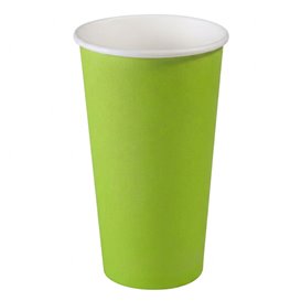 Green Paper Cups "Colors" 20Oz/600ml Ø9,0cm (10 Units)