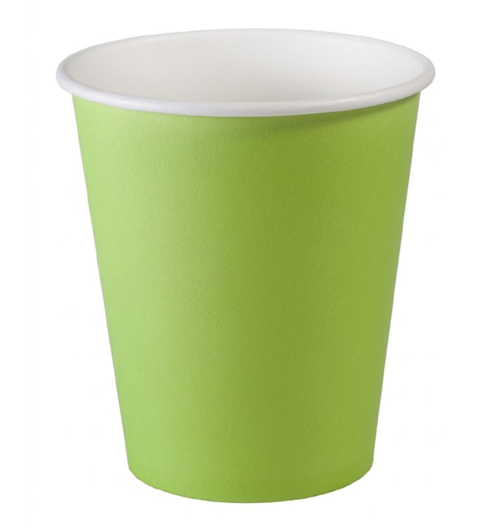Green Cardboard Cup "Colors" 9Oz/270ml (240 Units)