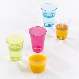 Plastic Cup PS Injection Moulding Raspberry 230 ml (10 Units) 