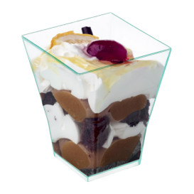 Plastic Tasting Cup PS "Bouquet" Water Green 4,5x5,5cm (24 Units) 