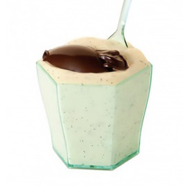 Plastic Tasting Cup PS Hexagonal Shape Water Green 60ml (24 Uts)