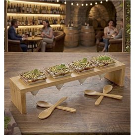 Bamboo Tray 6x5x1,5cm (10 Units) 