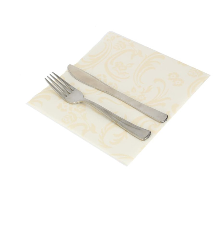 Airlaid Napkins "Damascato" Marfil 40x40cm 