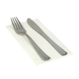 Paper Napkin Double Point White 1/8 40x40cm 