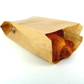 Paper Food Bag Kraft 14+7x24cm (100 Units)  