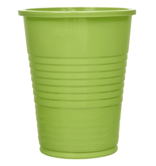 Green Plastic Cups