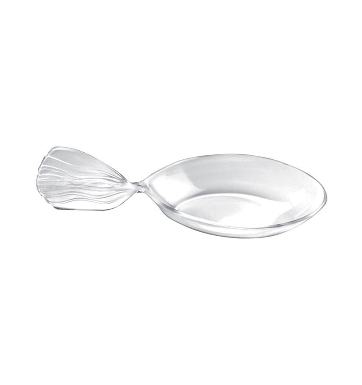 Tasting Spoon PS "Fish" Clear 12 cm (30 Units) 