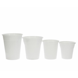Plastic Cup PP White 200 ml (100 Units)  